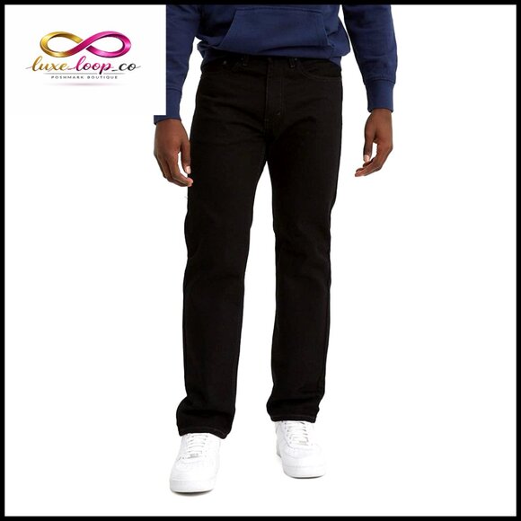 Classic Straight Leg Jeans Regular Fit Retro Zip Fly Casual Style